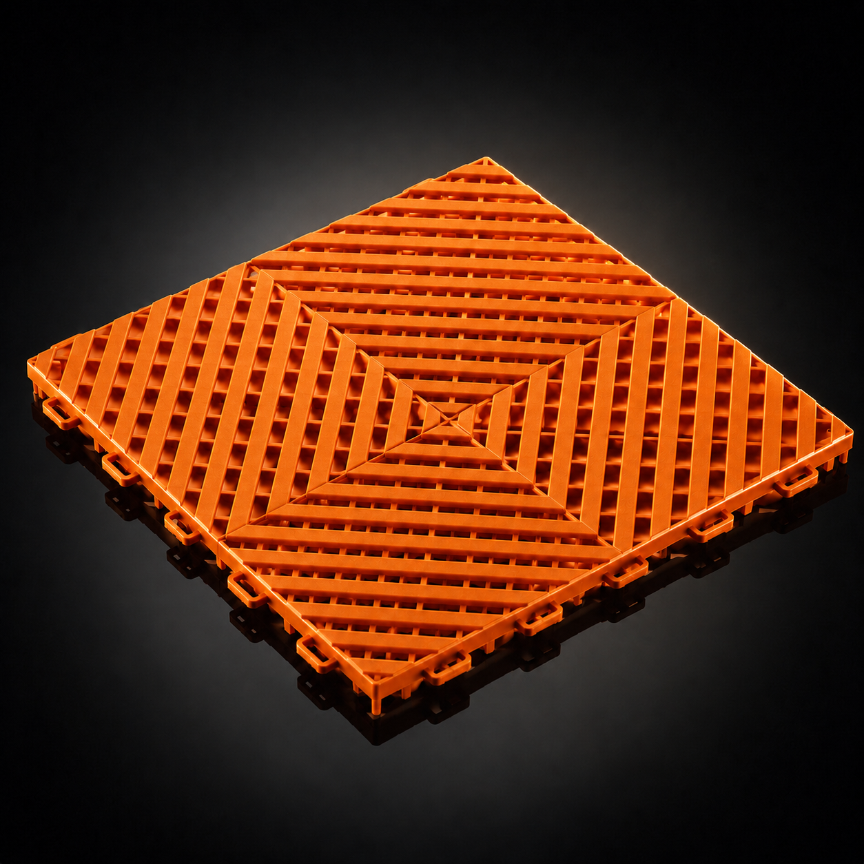 Loseta de garaje CorsaLux Grid en naranja