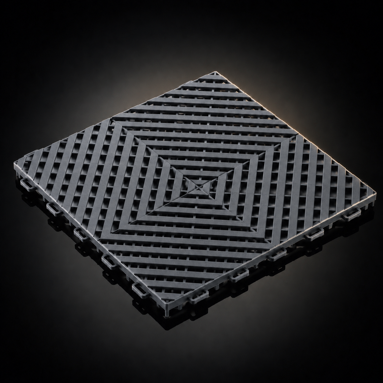 Loseta de garaje CorsaLux Grid en gris grafito