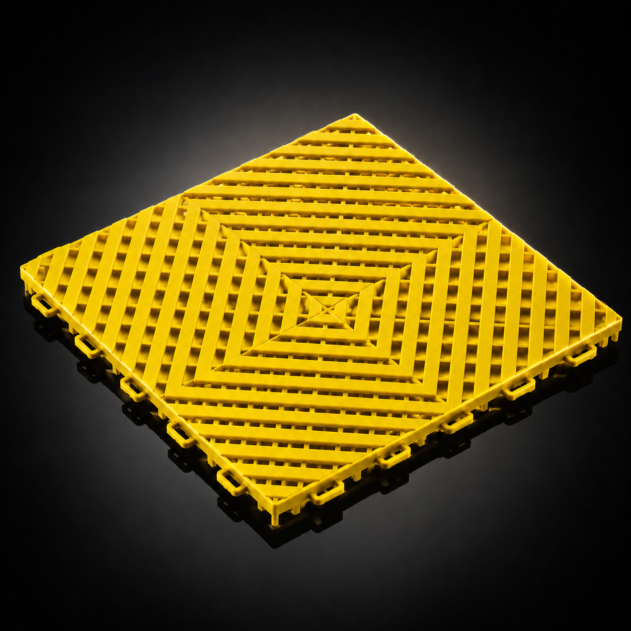 Loseta de garaje CorsaLux Grid en amarillo
