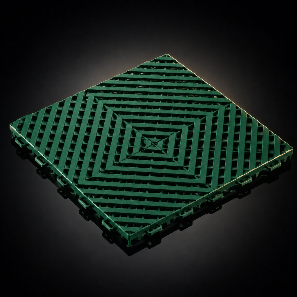 Loseta de garaje CorsaLux Grid en verde