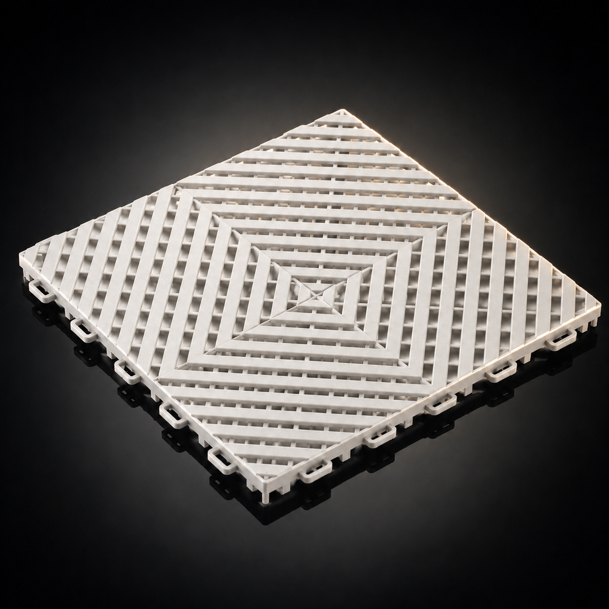 Loseta de garaje CorsaLux Grid en blanco