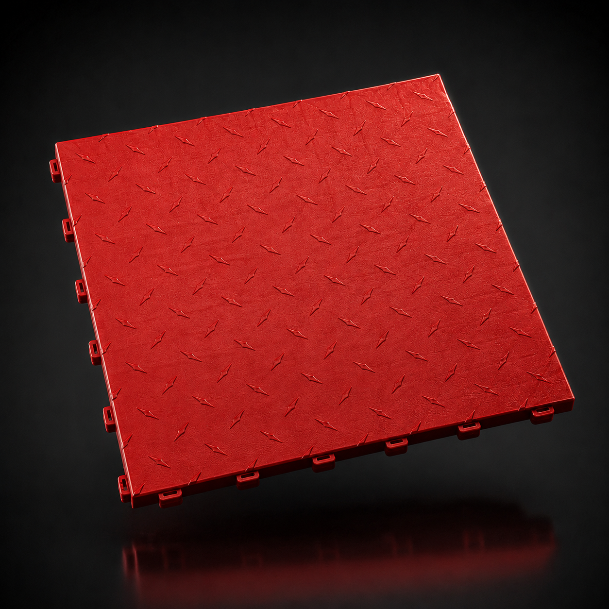 Loseta de garaje CorsaLux Vertex en rojo competición